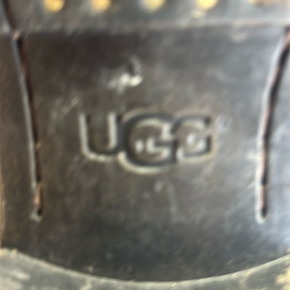 UGG SUEDE COMBAT LIKE NEW CHESTNUT BROWN BOOTS SZ 5.5 - Picture 11 of 15